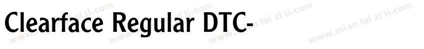 Clearface Regular DTC字体转换